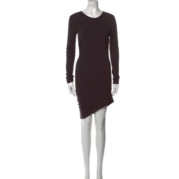 navy blue dress for baby girl Alexander Wang Asymmetric Draped Midi Dress main image 1